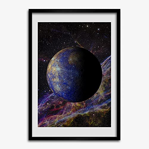 Cadre 50x70 cm bois Tulup mercure pour sublimer votre affiche de salon et peinture moderne