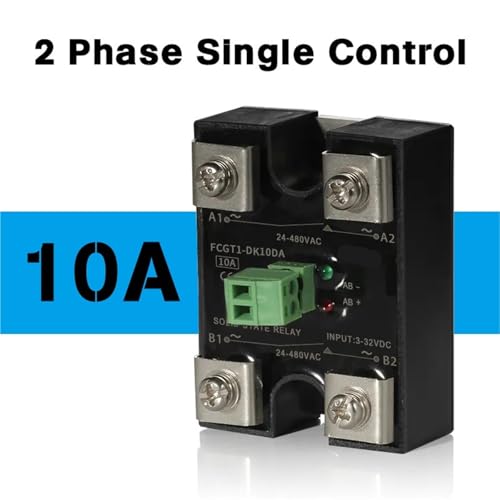 Relais statique monophasé commande double 10A commande de sortie single output - 2