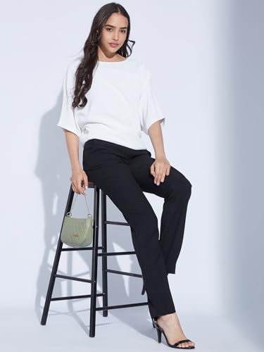 Image of Selvia Women's Textured Lycra Solid Top