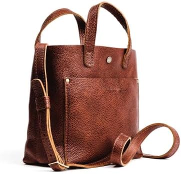 Portland Leather Goods Mini Snap Crossbody Tote Bag for Women – Handmade, Snap Closure, Durable & Unlined – Outside Pocket | Snap, Handmade, Snap Closure, Durable, Unlined, Outside Pocket - Image 6