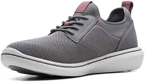 Clarks Men's Step Urban Low Oxford, Grey Textile, 11 | Image 3