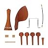 1 Set 4/4 Hout Viool Onderdelen met Kinsteun Endpin Staartstuk Kurk Hout Tuning Pinnen Schroef Staart Darm Viool…
