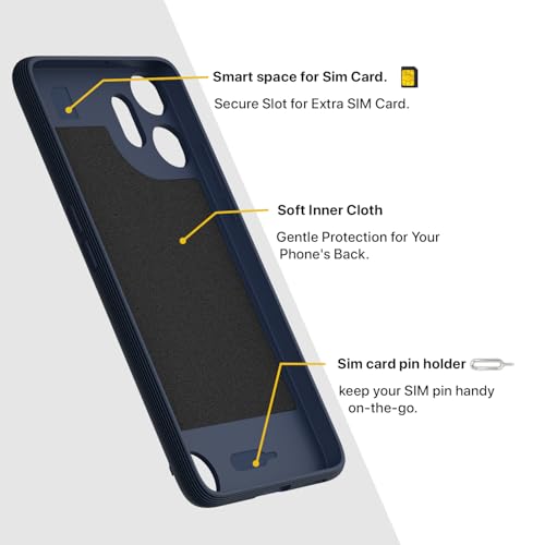 Image of Amazon Basics Back Cover for CMF by Nothing Phone 2 Pro 5G | Full Camera Protection | TPU Soft Flexible Shockproof Bumper Case(Blue)