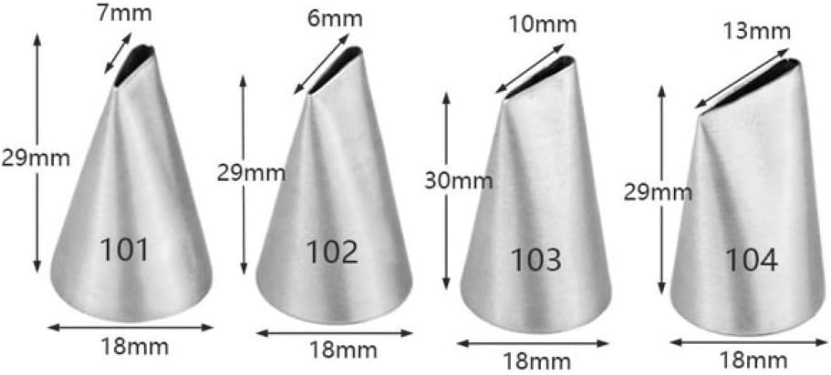 Baking Supplies Pastry Nozzles for Cakes Decorating Rose Petal Flower Tips Baking amp Pastry Tools Confectionery Cake Decorating Tips Set(103)