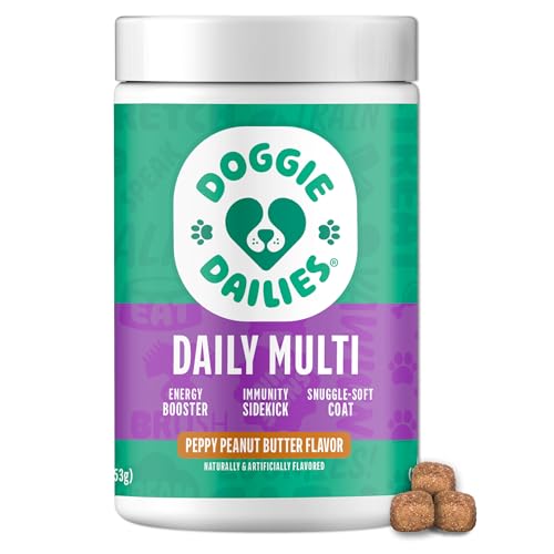 Doggie Dailies 5 in 1 Multivitamin for Dogs, Dog Multivitamin for Skin...