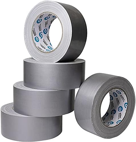 EdenProducts Duct Tape Heavy Duty Waterproof Bulk 5 Pack, Strong Industrial Max Strength Gray Tape Multi Roll Pack, Silver 30 Yards x 2 Inches, Indoor & Outdoor Use, No Residue, Tear by Hand
