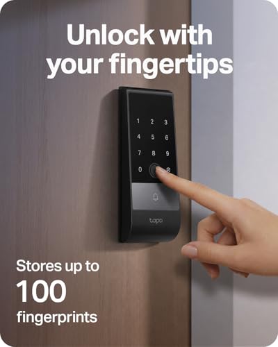 Image of Tapo Smart Door Lock Wi-Fi Deadbolt, Palm & Fingerprint Recognition, DL130