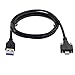 JSER USB 3.1 Type-C Dual Screw Locking to Standard USB3.0 Data Cable 1.2m Panel Mount Type for Industrial Camera