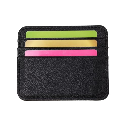 Card Holder for Everyday Essential PU Leather Wallet Purse Holds Multiple Cards for Business Travel And