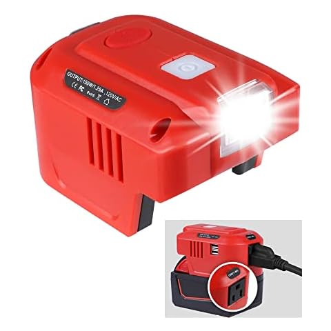 MAKBOS for Craftsman 20V Battery Adapter Power Inverter,for Craftsman USB Charger Adaptor with LED Light,for Craftsman Portable Power Source Cover