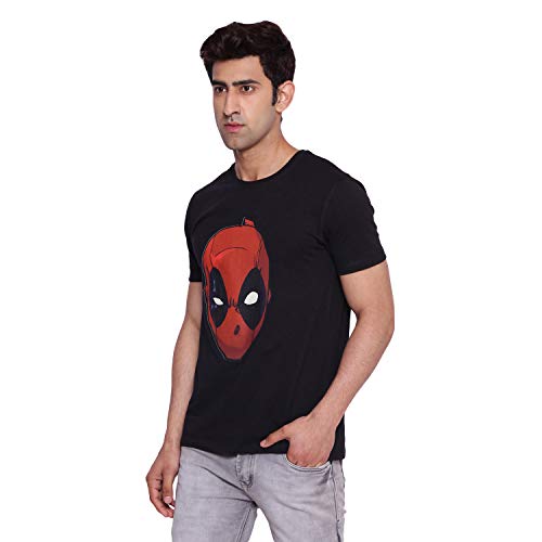 Image of Marvel Avengers by Wear Your Mind Men Round Neck Short Sleeves Knitted T-Shirt