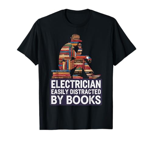 Électriciens pour hommes livres Nerds Cool Stuff pour électriciens T-Shirt