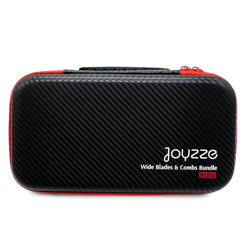 JOYZZE Complete Grooming Bundle Plus - A Series 6 Blades (3FW-#30W) & 4 Wide Metal Combs (16mm-25mm) for Professional Pet Grooming - Premium Quality Clipper Blades for Dog Grooming