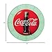 Mark Feldstein & Associates Coca Cola Bottle Round Vintage Red Button Logo 12 x 12 Glass Wall Clock