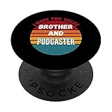 Tengo dos títulos Hermano y Podcaster PopSockets PopGrip Intercambiable