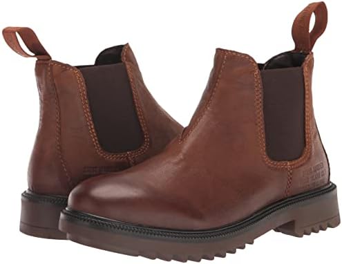 Steve Madden Men's Albus Chelsea Boot, Wheat Leather, 11 | Image 6