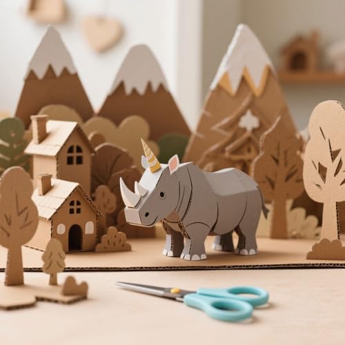 Image of Corrugated Cardboard Sheets Paper Roll, Kraft Cardboard for DIY Crafts Shipping Box and Packing Wrap (Brown 12 x 197 IN)