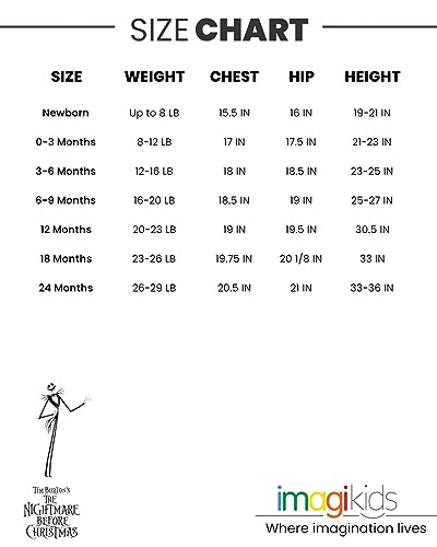 Disney Nightmare Before Christmas Newborn Baby Boys Short Sleeve Bodysuit Pants And Hat 3 Piece Outfit Set 6-9 Months #TOP6