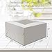HeroFiber 10 Inch Cake Box Set, 20pcs 10x10x5 Inches, Bakery Box with Window. Cheesecake box, Cajas Pasteles for Cake, Disposable Cake Containers With Lids for Desserts, Cake Saver With Cover