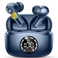 Cuffie Bluetooth, Auricolari Bluetooth 5.4 Stereo HiFi, 48 Ore Cuffie Wireless in Ear con 4 Microfono Cancellazione Rumore, Cuffiette Bluetooth IP7 Impermeabile, Cuffie Senza Fili per iPhone Android