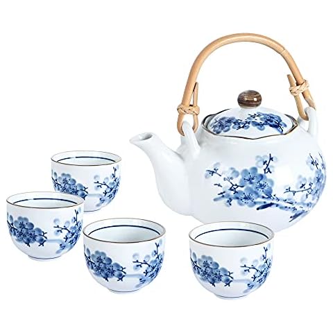 fanquare Japanisches Blau und Weiß Porzellan Tee Set Cover