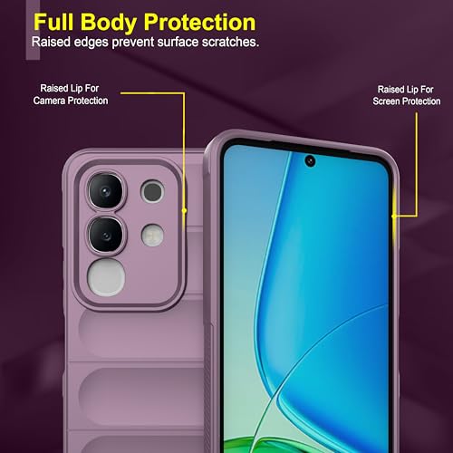 Image of Zapcase Back Case Cover for iQOO Z10x 5G | Compatible for iQOO Z10x 5G Back Cover | Liquid Silicon Magic Case with Camera Protection | Lavender