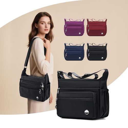 Crossbody Bags for Women, Roomy Multiple Pockets Shoulder Handbag Ladies Crossbody Purse Fashion Tote Top Handle Satchel