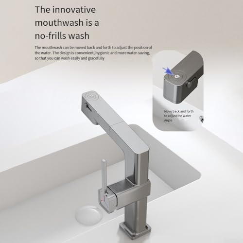 Grifo extractor para cuenca que soluciona la falta de espacio en el lavabo 2