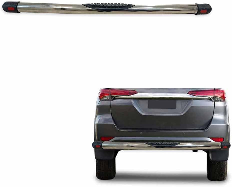 Stainless Steel High Gloss Safety Rear Bumper Protector for Toyota Fortuner 2016