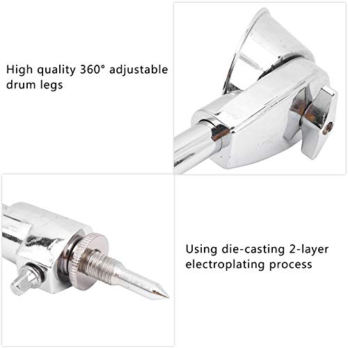 Bass Drum Spurs Legs, 2Pcs Bass Drum Kit Legs 360° Adjustable Drum Legs Drum Accessories For Drum Kit Percussion Instruments #TOP2