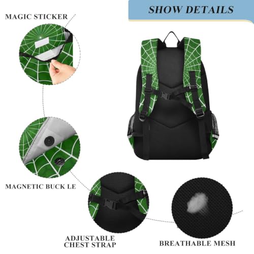 Sac à dos toile d'araignée grand volume avec compartiment PC