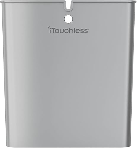 Miniatura 5 de iTouchless Cubo de basura con sensor de baño de 3 galones, 10 litros, pequeño, automático, delgado, con tapa, control de movimiento estrecho