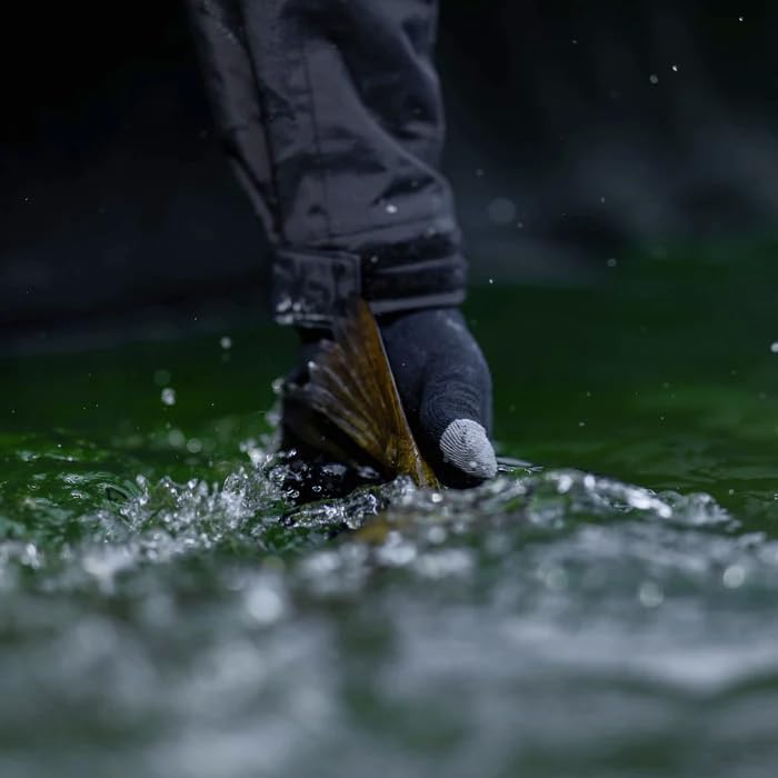 AFTCO Breakwater Waterproof Gloves (Black, Small)