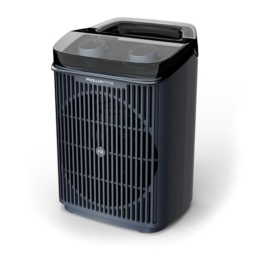 Rowenta Intense Comfort Aqua, Calefactor de baño seguro, silencioso, hasta 2400 W de potencia, Modo Eco, Fácil transporte, Tamaño compacto, Apagado automático, SO6550F0