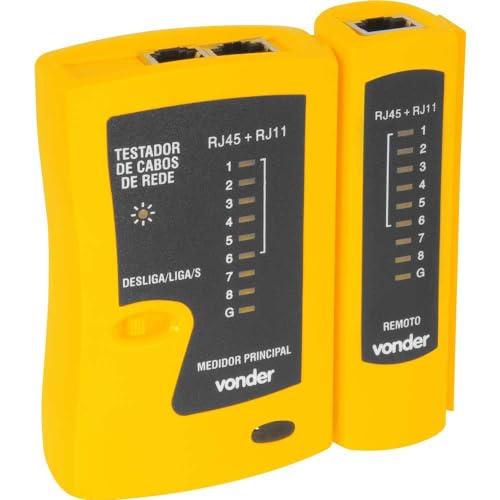 Vonder, Testador De Cabos De Rede Rj11, Rj12 E Rj45.