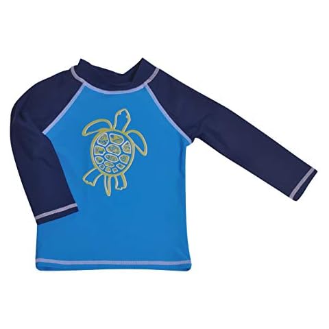 Flap Happy Boys' Tropical Turtle Rash Guard Cover
