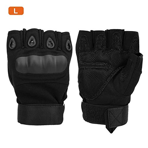 Dgtrhted 1 Paar Damen Herren Halbfingerhandschuhe Übung Handprotektoren for Reiten Radfahren Klettern L Cover