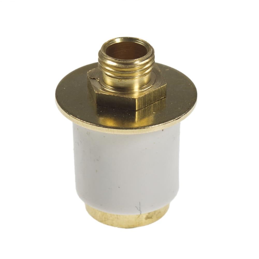 Lampspares White, Brass Brass Adjustable Bung Fixing To Convert A Bottle Into A Table Lamp (19-21Mm)