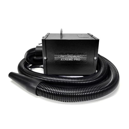 Chris Christensen Xtreme Pro Dog Grooming Dryer with Adjustable Speed, Dog Blow Dryer, Pet Hair Dryer, Puppy Essentials, 110–120 Volt, 15 Amp, Made in USA, Black