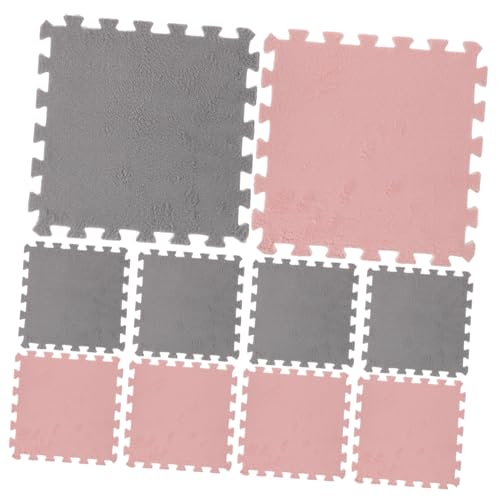 Garneck Home Accessory 10pcs Soft Puzzle Floor Mats Interlocking Foam Tiles for Boys and Girls Play Office School