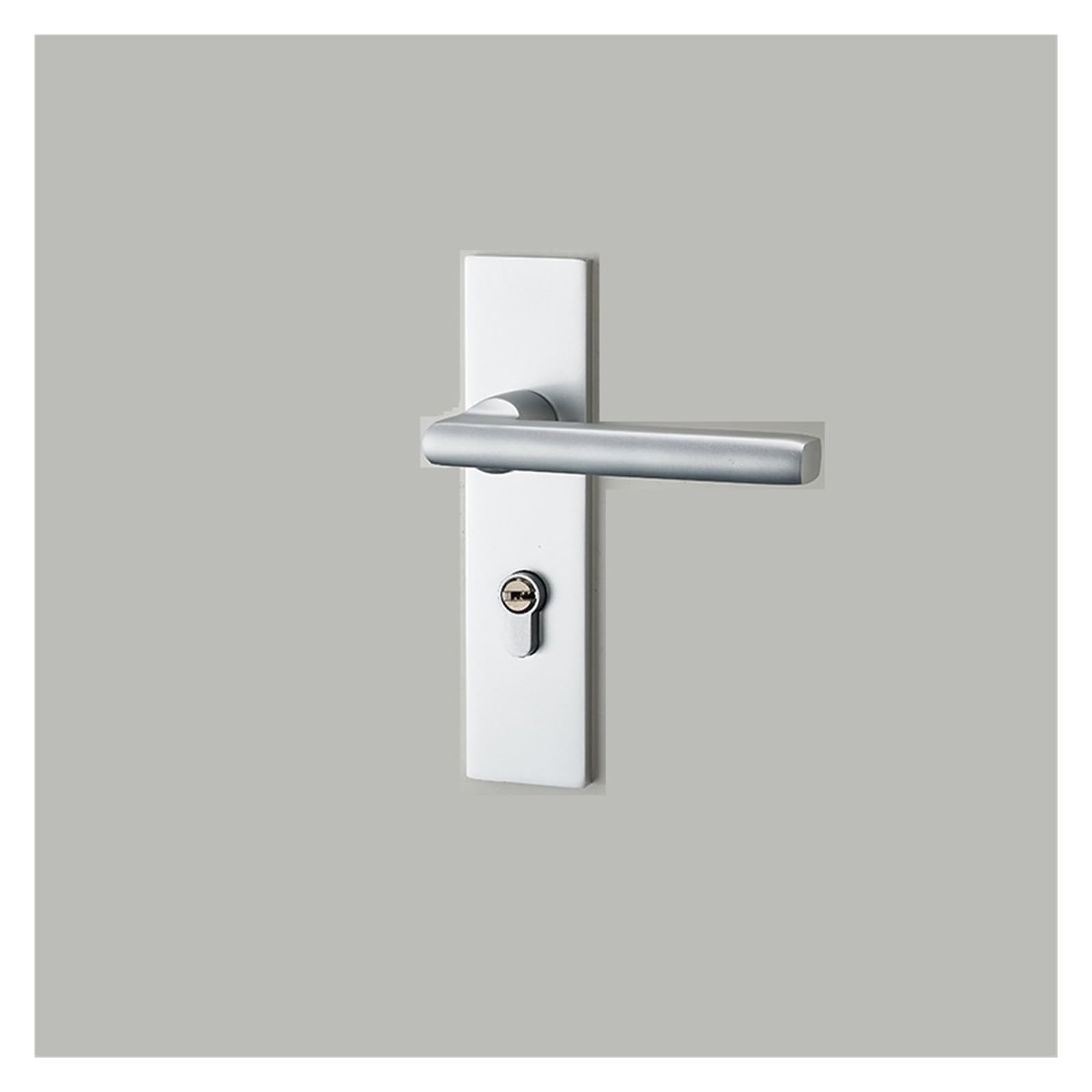 Door Lock Indoor Bedroom Silent Room Bathroom Solid Wood Handle Magnetic Suction Household(Dmagnetic 35-50mm Without Key)