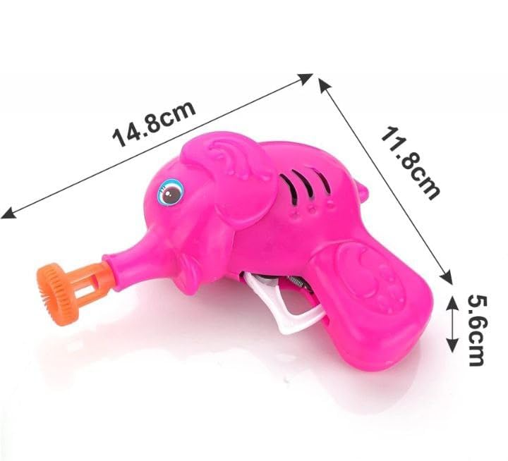 Image of Crafts and Toys Elephant Bubble Gun Toy for Kids (Pack of 1) with Bubble Liquid Bottle | Hand Pressing Bubble Blower | Fun Outdoor & Indoor Toy for Boys & Girls (N620)