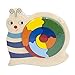 Puzzle de caracol de madera