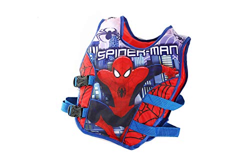 JKSPORTS Life Jacket Learn-to-Swim Buoyancy Aid Vest Children Float Vest Kids Swimming Training Jacket Learn to Swim for Boys Girls Begin to Swim Cartoon Swim Vest (Spiderman, Large)