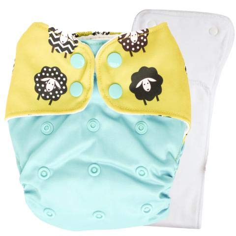 Bouncing Peaches PeachPERFECT V1.0 Cloth Diaper Dolly with Organic Cotton Insert (One Size)