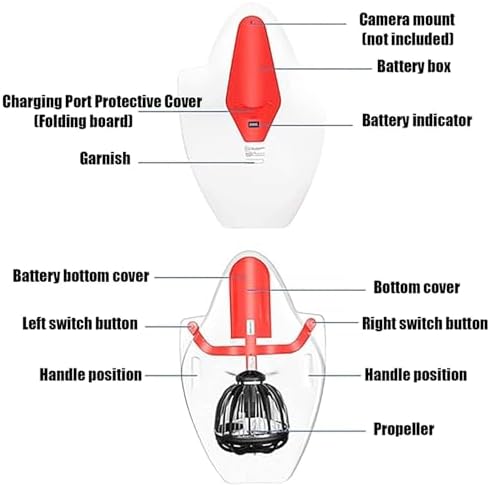 Electric Surfboard,Power Surfboard, 6500 Rpm Underwater Scooter,120kg Load-Bearing Capacity, Can Dive 3-5m,60-120 Min Ride Time,Experience the Thrill of Surfing,D