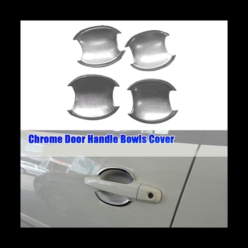 Cubierta cromada para Mitsubishi Pajero Sport 2012-2014, moldura protectora de manija exterior 3