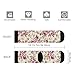LUMANSITTER Shabby Chic Rose Flower Floral Novelty Fun Crew Socks Fashion Comfortable Men And Women Crazy Dress Socks