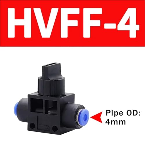 Vanne pneumatique HVFF 8mm pour l'arrêt rapide des circuits