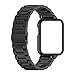 Produktbild Tiggo Armband für Xiaomi Mi Watch Lite/ Xiaomi Redmi Watch 1 Generation, Metall Ersatzarmband Edelstahl Wrist Strap für Xiaomi Mi Watch Lite/ Xiaomi Redmi Watch 1 Generation (Schwarz)